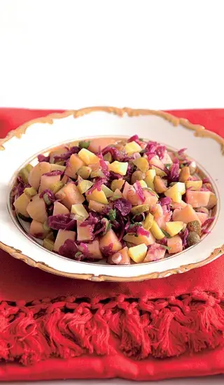 Bramborový salát s kysaným zelím