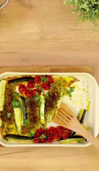 Pečená treska s kořeněnou krustou