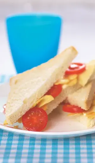 Sendvič s bramborovými chipsy