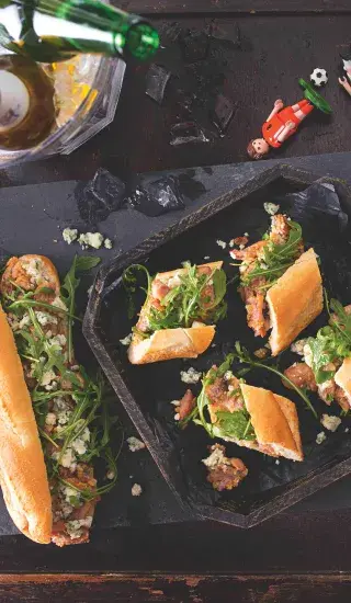 Sendviče s uzeným kuřetem