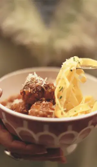 Masové kuličky s těstovinami