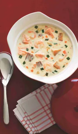 Skotská slavnostní rybí polévka