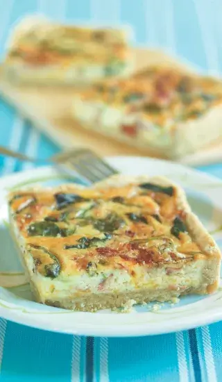 Slaný koláč s polníčkem