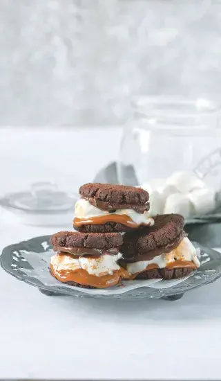 S’mores cookie sandwich