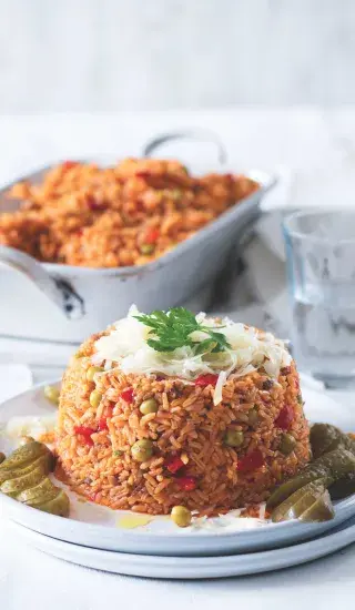 Srbské rizoto s okurkami