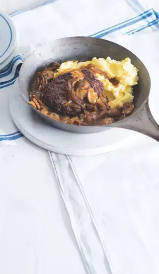 Steakburgery v houbové omáčce