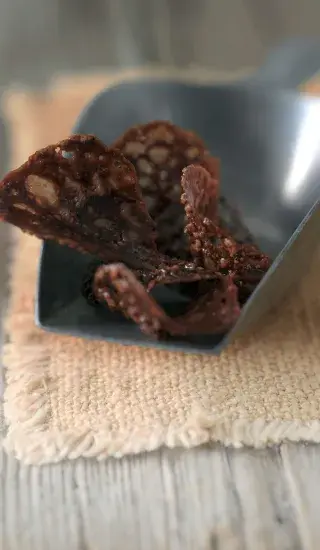 Stočené čokoládové placičky