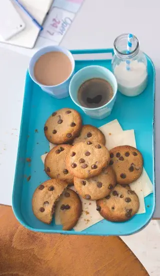 Sušenky s mléčnou čokoládou