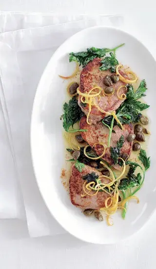 Telecí s kaparovým máslem