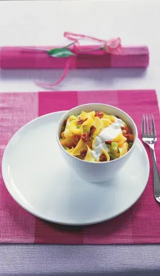 Těstoviny se sušenými rajčaty