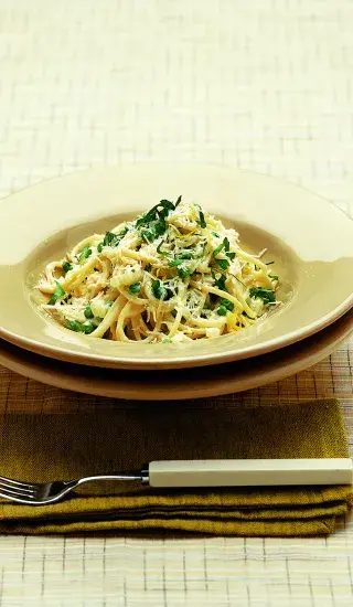 Špagety s citronem a parmazánem