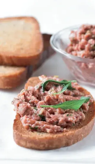 Topinky s tatarákem