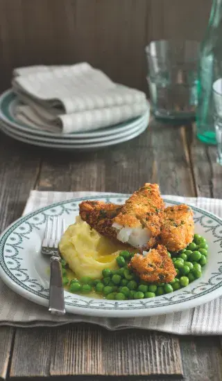 Smažená ryba v bylinkové krustě