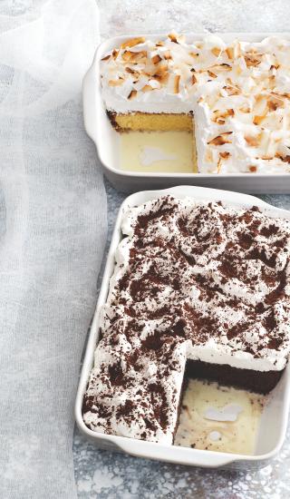 Kokosový koláč tres leches