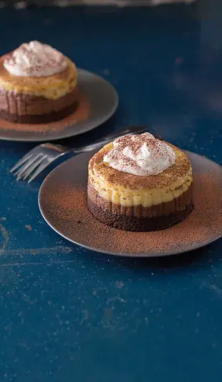 Tříčokoládový cheesecake