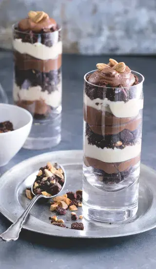 Brownie trifle