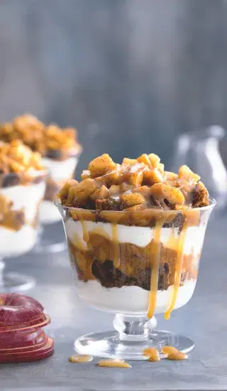 Jablečno-karamelový trifle