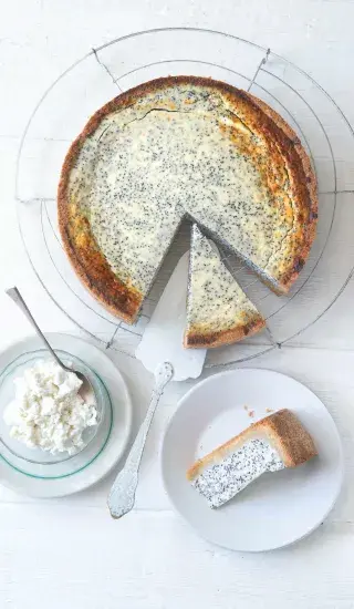 Tvarohový koláč s mákem