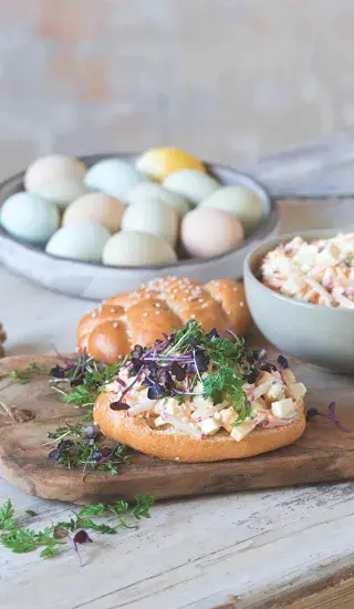 Vajíčkový salát s ředkvičkami