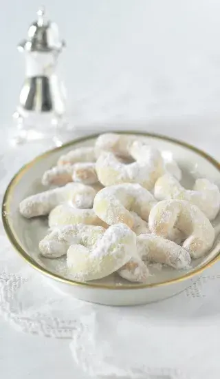 Mandlové vanilkové rohlíčky