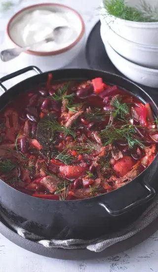 Variace na ukrajinský boršč