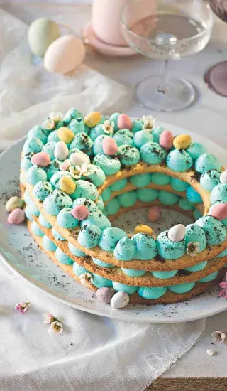 Velikonoční sušenkový dort