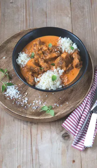 Vepřová plec na paprice