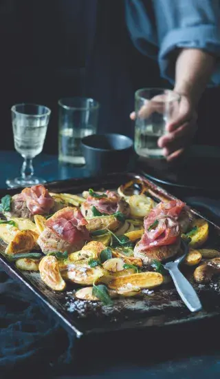 Vepřová saltimbocca