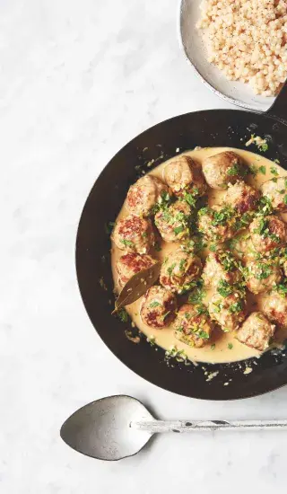 Vepřové kuličky s fenyklem a gremolatou