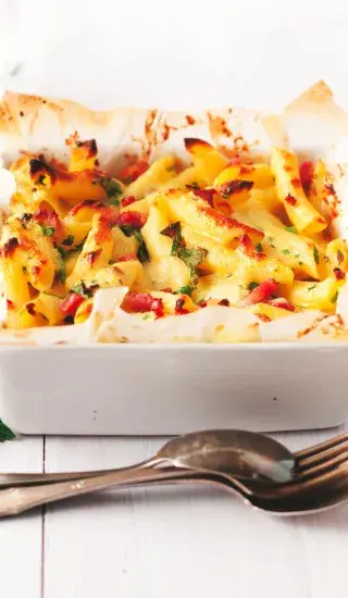 Rychlé zapečené těstoviny