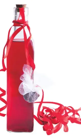 Voňavý brusinkový likér s rozinkami a pomerančem