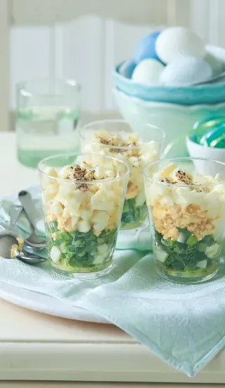 Vrstvené vaječné skleničky