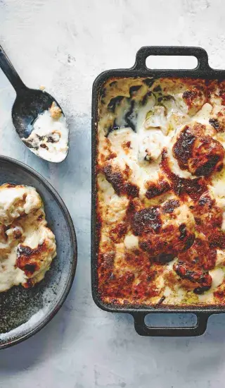 Zapečený květák se sýrem