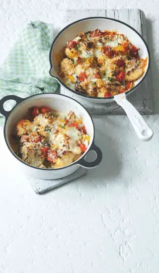 Zapečený letní květák