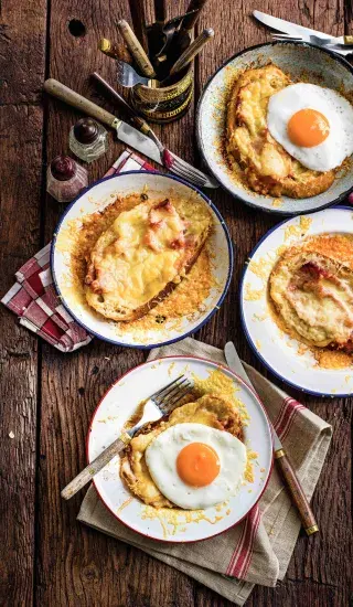 Zapečený sýrový chléb Croûte savoyarde