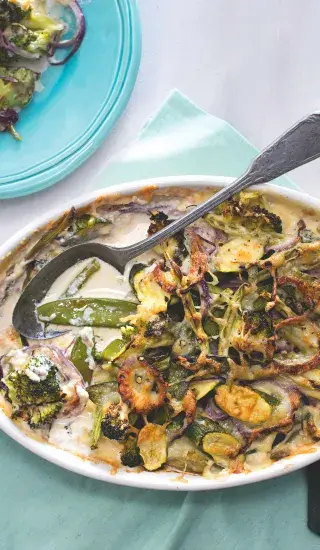 Gratinovaná zelená zelenina