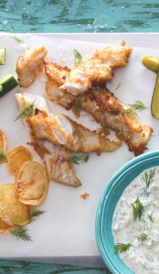 Fish & chips s tzatziki