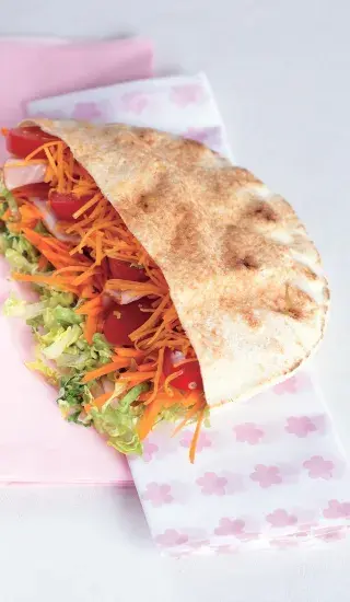 Zeleninová pita se šunkou