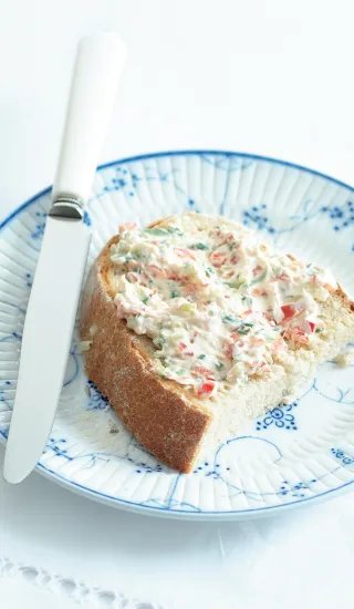 Zeleninová pomazánka s čerstvým sýrem