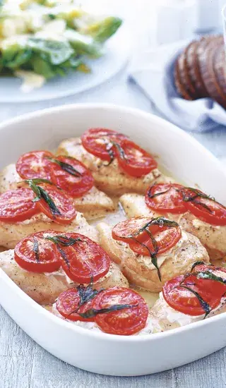 Kuře na estragonu s pikantním sýrem