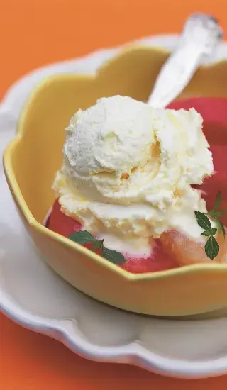 Zmrzlina s melounem a likérem