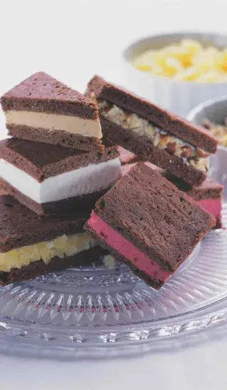 Čokoládový plát na zmrzlinové sendviče