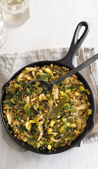 Zelená pšenice s fenyklem