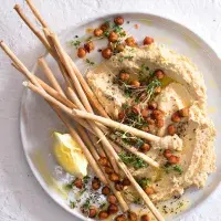 Hummus s křupavou cizrnou Hummus s křupavou cizrnou