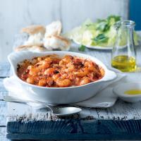 Krevety saganaki