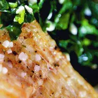 Treska se sýrovým špenátem