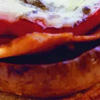 Toust se šunkou a houbami