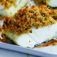 Ryba v olivové krustě s pestem