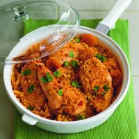 Kuře na paprikové pastě s bulgurem