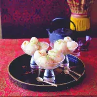 Osvěžující sorbet z liči a limetek